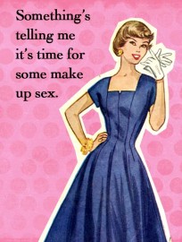 Something's Telling Me It's Time for Some Make-Up Sex Gift Tag